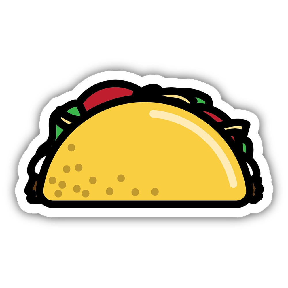 Stickers Northwest, Stickers, Art & School, 3", Tacos, 521367
